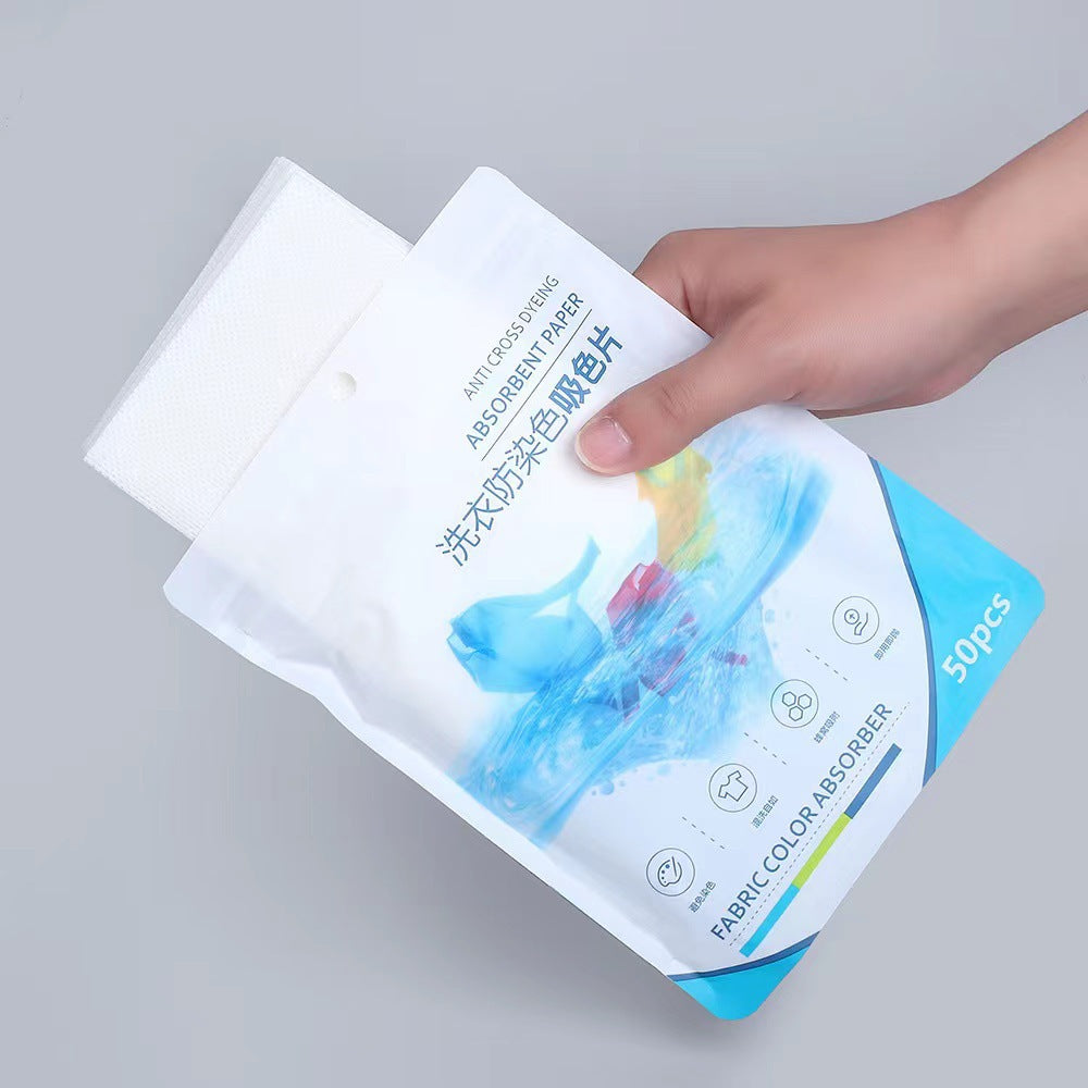 Color-absorbing piece Japanese color masterbatch piece color-absorbing paper anti-dyeing laundry piece hair-absorbing clothes anti-string dyeing family clothes wholesale