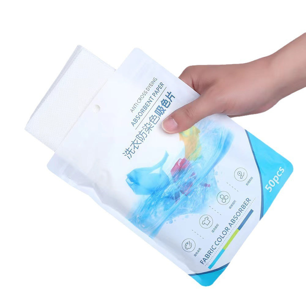 Color-absorbing piece Japanese color masterbatch piece color-absorbing paper anti-dyeing laundry piece hair-absorbing clothes anti-string dyeing family clothes wholesale