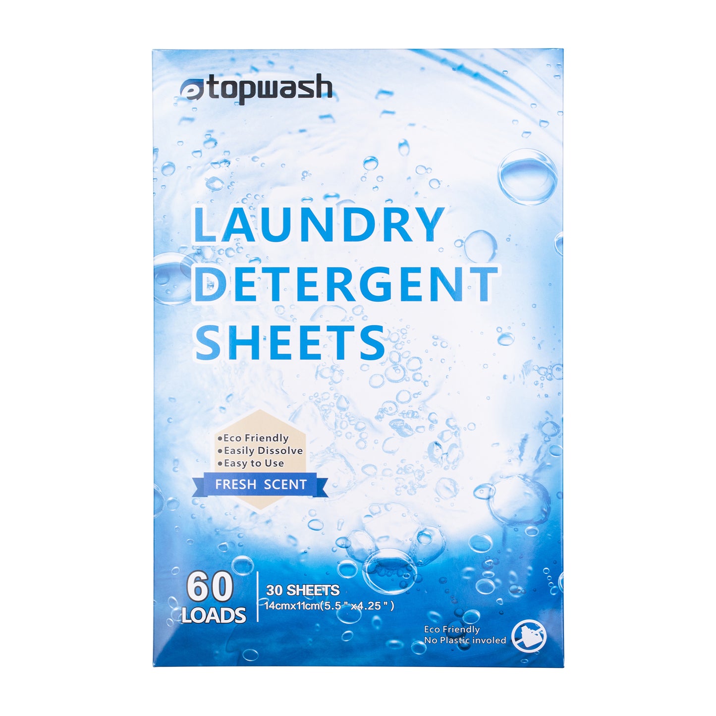 Eco-Friendly Laundry Detergent Sheets - 60 Loads