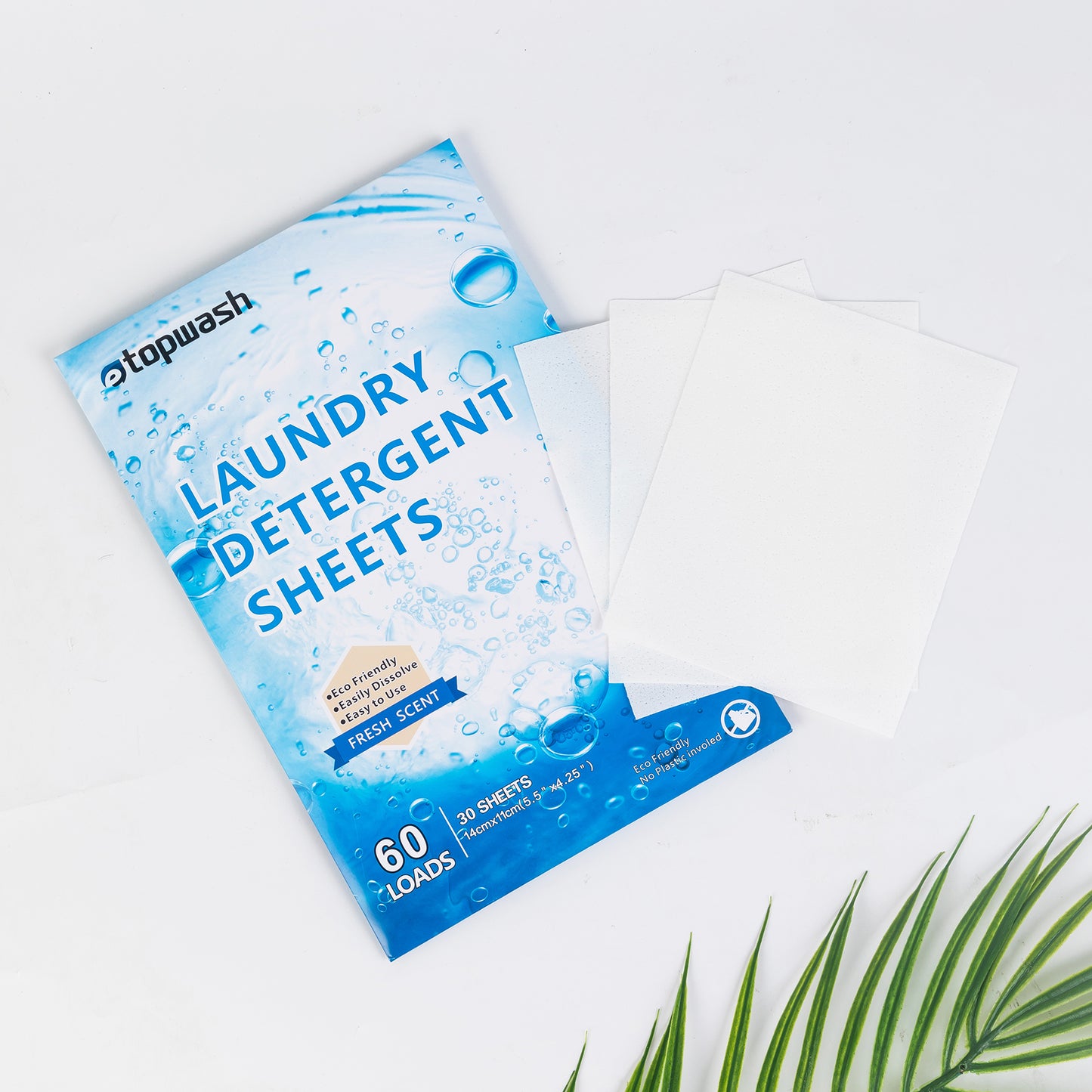 Eco-Friendly Laundry Detergent Sheets - 180 Loads (3 Packs)